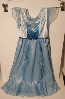 Disney Frozen Princesa Vestido Elsa Brillante Copo de Nieve Disfraz Camisón Juegos con disfraces 4T Foto 1 de 4