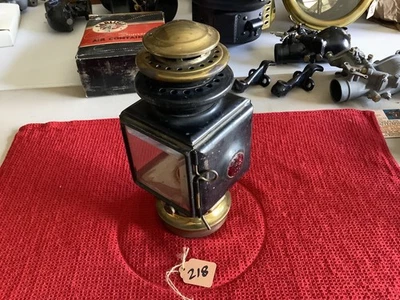 Lámpara lateral Ford Modelo T Indiana Lamp Co., queroseno, luz trasera de aceite era latón Foto 1 de 4