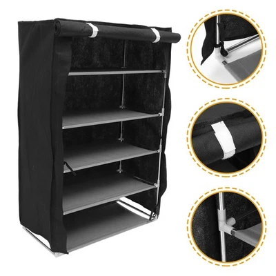 Shoe Rack Storage Organizer 6-Tier Shoe Cabinet Shoe Organizer Home Shoe Rack - Image 1 of 4