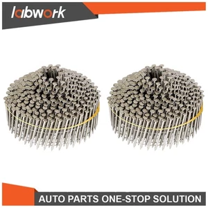 Labwork Stainless Steel Siding Nail 1200 Pack 15 Degree 1-3/4"×.09" Ring Shank - Picture 1 of 17