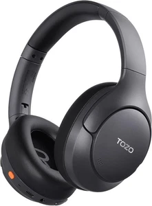 TOZO HT3 Hybrid Noise Cancelling Headphones, Wireless Over Ear Bluetooth Headset - Picture 1 of 8