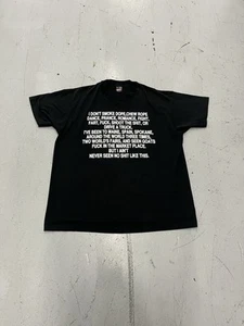 Vintage I Don’t Smoke Shirt Mens XL 90s Hanes Funny Parody Text Adult Joke - Picture 1 of 6