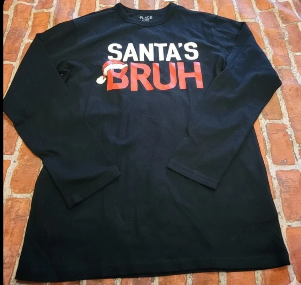 Camisa de Navidad The Children's Place para niños talla 14 cepillo de Papá Noel nueva con etiquetas Foto 1 de 1