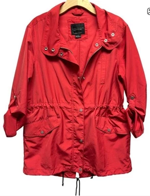 Chaqueta cortavientos Sanctuary roja Anorak para mujer Foto 1 de 3