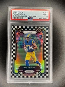 2023 Prizm Puka Nacua Black And White Checker Rookie #357 PSA 9 - Picture 1 of 2