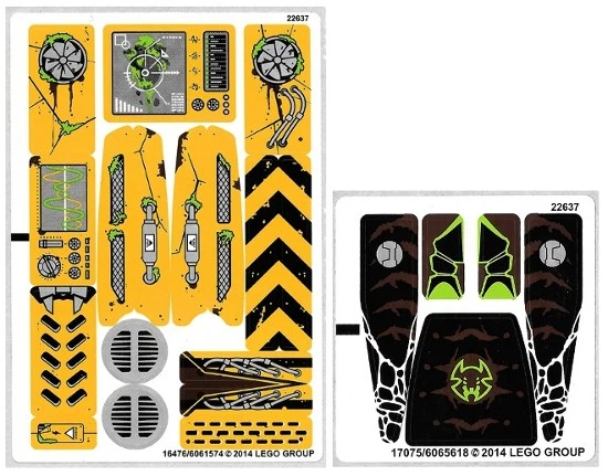 LEGO 70134 - Legends of Chima: Lavertus' Outland Base - STICKER SHEET 1 & 2 - Image 1 of 1