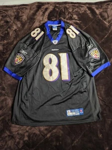Vintage Anquan Boldin Baltimore Ravens Reebok Jersey #81 Mens Sz 54 Black Purple - Picture 1 of 10