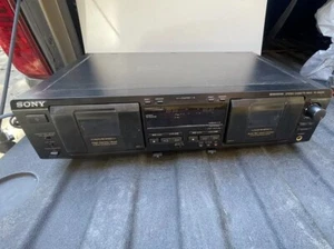 SONY TC-WE435 Dual Cassette Deck Power Function Tested Only No Remote With Box - Picture 1 of 11