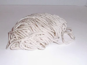 Más de 40 yardas de CUERDA TRENZADA PERLADA CREMA de aproximadamente 1/8" de ancho - Imagen 1 de 7