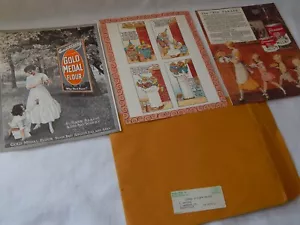 Pubblicità General Mills vintage - latte garofano - braccio e martello - farina medaglia d'oro - Foto 1 di 5