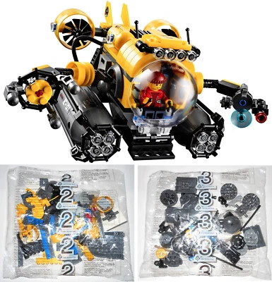 LEGO 60092 Deep Sea Submarine (NEW SEALED BAGS #2 #3) : Sub build & pilot figure - Image 1 of 4