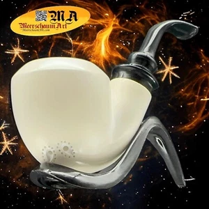 MeerschaumArt_BLOCK Meerschaum Smoking Tobacco pipe Pfeife Pipa_Rare Gift 海泡石烟斗 - Picture 1 of 23