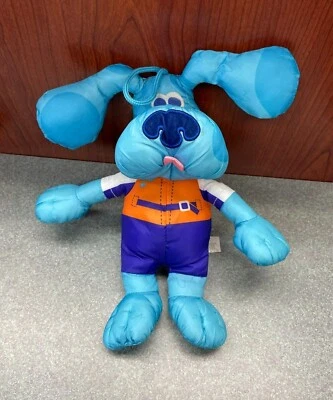 Blue's Clues Bath Time Fun 11" Nylon Peluche Cachorro Perro Impermeable Azul Foto 1 de 4