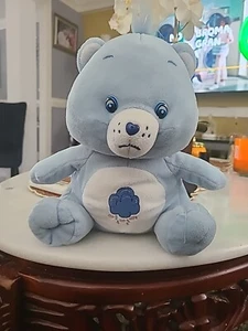 Nanco Care Bears Grumpy Bear Regen Sturm Wolke Herzen hellblau 11" 2003 - Bild 1 von 3