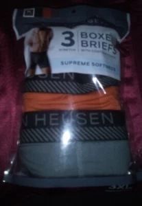 Van Heusen ~ 3-Piece Mens Boxer Briefs Underwear Polyester Blend ~ XL - Picture 1 of 1