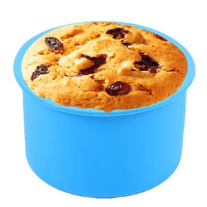 Silicone Cake Mold Round Muffin Cupcake Baking Molds Kitchen Bakeware BPA FREE - Picture 1 of 17