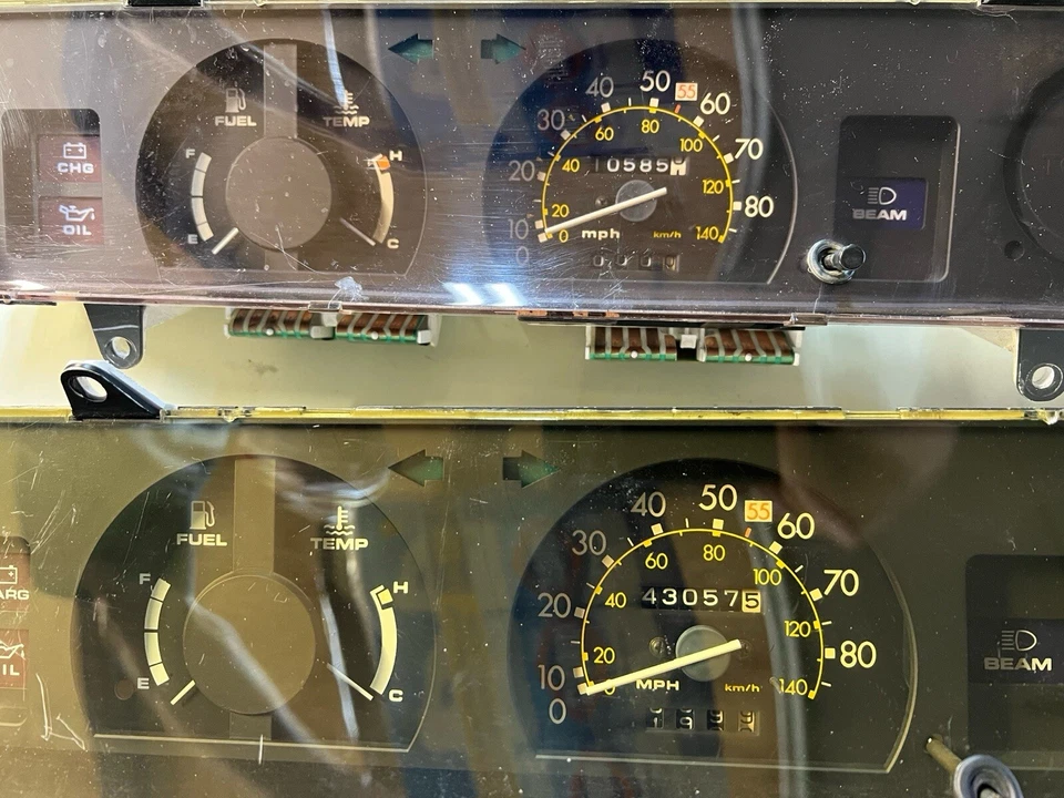 Painel de instrumentos 1980 1981 Toyota Corolla Liftback Sport Coupe painel medidor cluster - Imagem 1 de 4