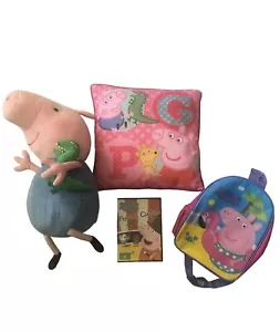 Peppa Pig Plush Toy Bundle - Peppa Plush, Peppa Pillow, Peppa Backpack, & DVD - Picture 1 of 5