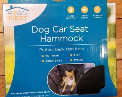 Dog CAR Seat Cover Hammock BackSeat Durable Waterproof Carseat for Puppies  - Image 1 of 4