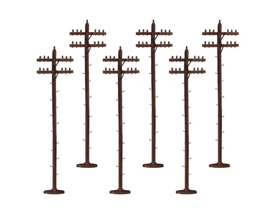 American Flyer 6-49086 Telephone Poles, S Gauge, NIB - Image 1 of 1