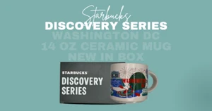 New Starbucks Washington, DC Discovery Series Collection Cup Mug 14oz NIB - Picture 1 of 5