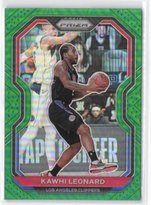 2020-21 Panini Prizm Kawhi Leonard #209 Green Prizms - Picture 1 of 2