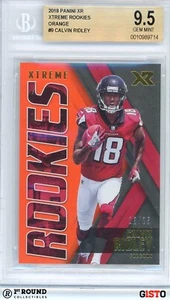 POP 1: Calvin Ridley BGS 9.5: 2018 Panini XR Xtreme Rookies Orange Gisto /25 - Picture 1 of 3