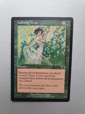 Calming Verse , MTG Prophecy (2000). Common Green Sorcery NM - Image 1 of 2