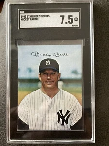 1983. Starliner Stickers 🔥 Mickey Mantle. SGC.  7.5 - Picture 1 of 2