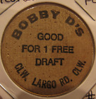 Vintage Bobby D's Clearwater, Fl Wooden Nickel - Token Florida #2