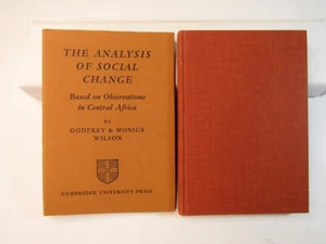 ANALYSIS OF SOCIAL CHANGE Based on Observations in Central Africa Wilson 1965 - Picture 1 of 13