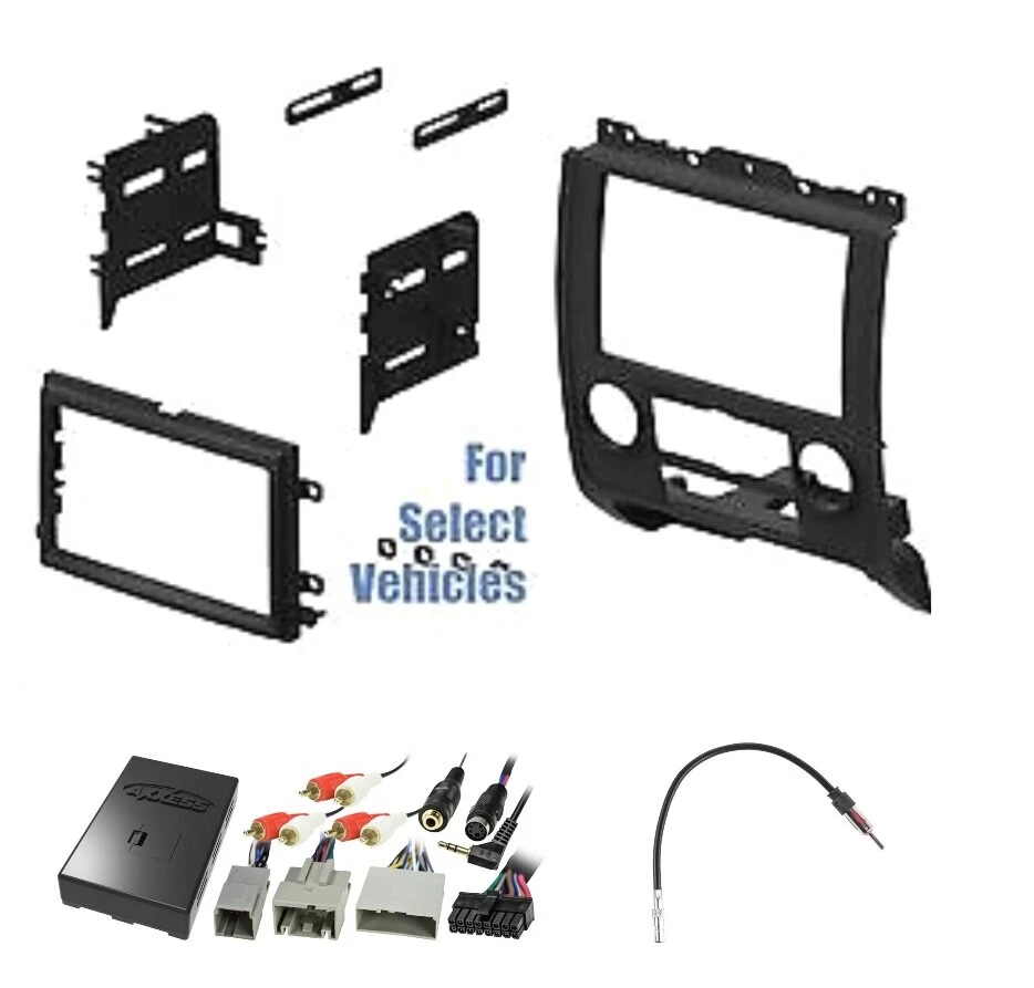 Combo de kit de radio 2 Din para Ford Escape Mazda Tribute Mariner 2008-2011 con dirección Foto 1 de 1