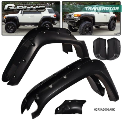 Apto para Toyota FJ Cruiser 2007-2014 bolsillo remache estilo guardabarros lijado llamaradas 4 piezas Foto 1 de 4