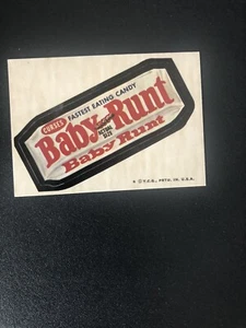1973 Wacky Packages Series 6 BABY RUNT Tan Back - Picture 1 of 6