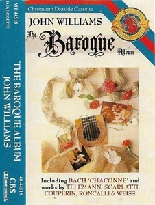 JOHN WILLIAMS BAROQUE ALBUM BACH TELEMANN SCARLATTI WEISS CASSETTE CBS MASTERWKS - Picture 1 of 12