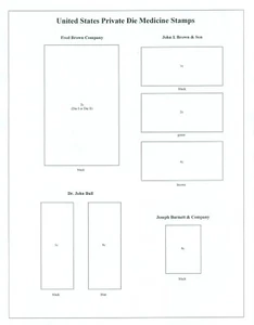 Match & Medicine Stamps, Perfumery and Playing Cards, High Quality Album Pages - Picture 1 of 7