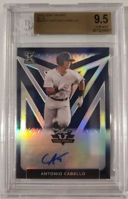 2020 Leaf Valiant Blue Antonio Cabello Autograph RC 41/50 BGS 9.5 w/ 10 Auto - Image 1 of 2