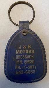 Dresbach MN Minnesota J&R MOTORS Advertising Keychain Chevy Ford Olds Auto - Picture 1 of 2