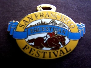 SAN FRANCISCO EQUESTRIAN FESTIVAL Multi-Color Bronze Souvenir Pendant - Picture 1 of 3