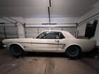 1965 Ford Mustang  65 Ford Mustang Coupe White with Red Inter