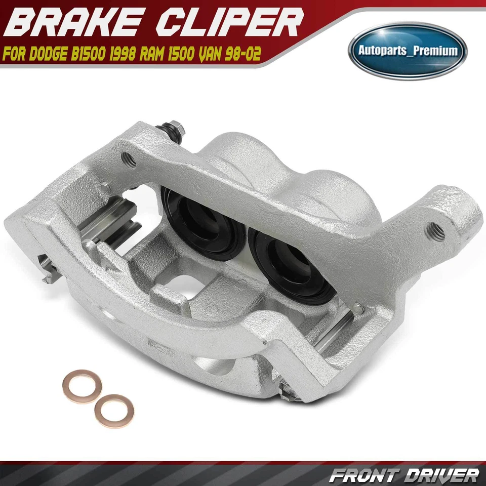Pinza de freno de disco con soporte para Dodge B1500 Ram 1500 furgoneta conductor delantero izquierdo Foto 1 de 4