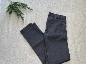 Levi's 510 Skinny Fit Jeans Boys Mens Gray Black Size 18R 29x29 Stretch Denim - Picture 1 of 5