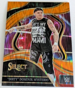 Dirty Dominik Mysterio 2024 Panini Select WWE Ringside Orange Flash Prizm - Imagen 1 de 3
