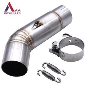 Motorcycle Exhaust Mid Link Pipe Clamp-on 51mm Fits Suzuki GSXR 600 750 2011-21 - Picture 1 of 7