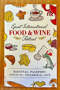 2019 Walt Disney World EPCOT Internationales Lebensmittel- und Weinfestivalprogramm - Bild 1 von 2