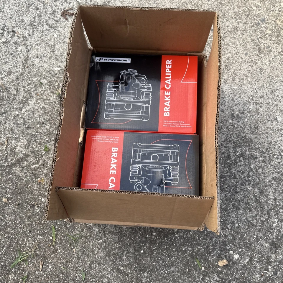 Комплект премиум-класса из 2 суппортов дискового тормоза в сборе с кронштейном 2009-2011 Nissan Versa  - Изображение 1 из 2