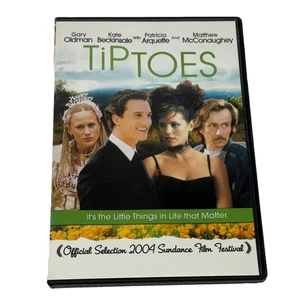 DVD Tiptoes 2004 fuera de uso con inserto Matthew McConaughey Gary Oldman Kate Beckinsale - Imagen 1 de 9