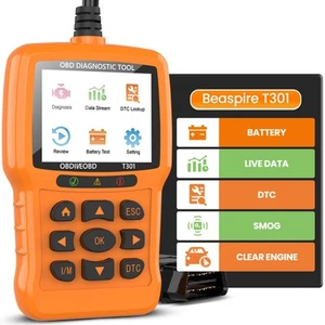 Beaspire OBD2 Scanner OBD Code Reader Car Diagnostic Tool Check Engine Fault - Picture 1 of 32