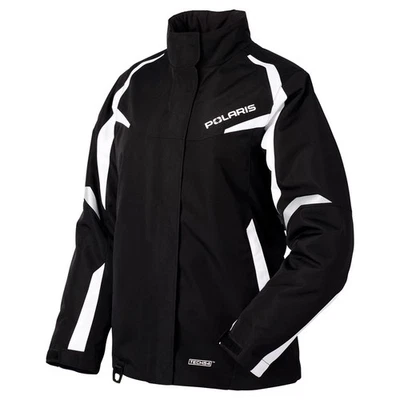 Polaris Womens Northstar 2.0 Snowmobile Jacket Insulated Waterproof Black/White - Image 1 of 3