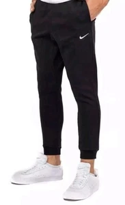 Nike Mens Joggers NEW Standard Fit Taper Leg BLACK 716830-010 Fleece SIZE M - Picture 1 of 4